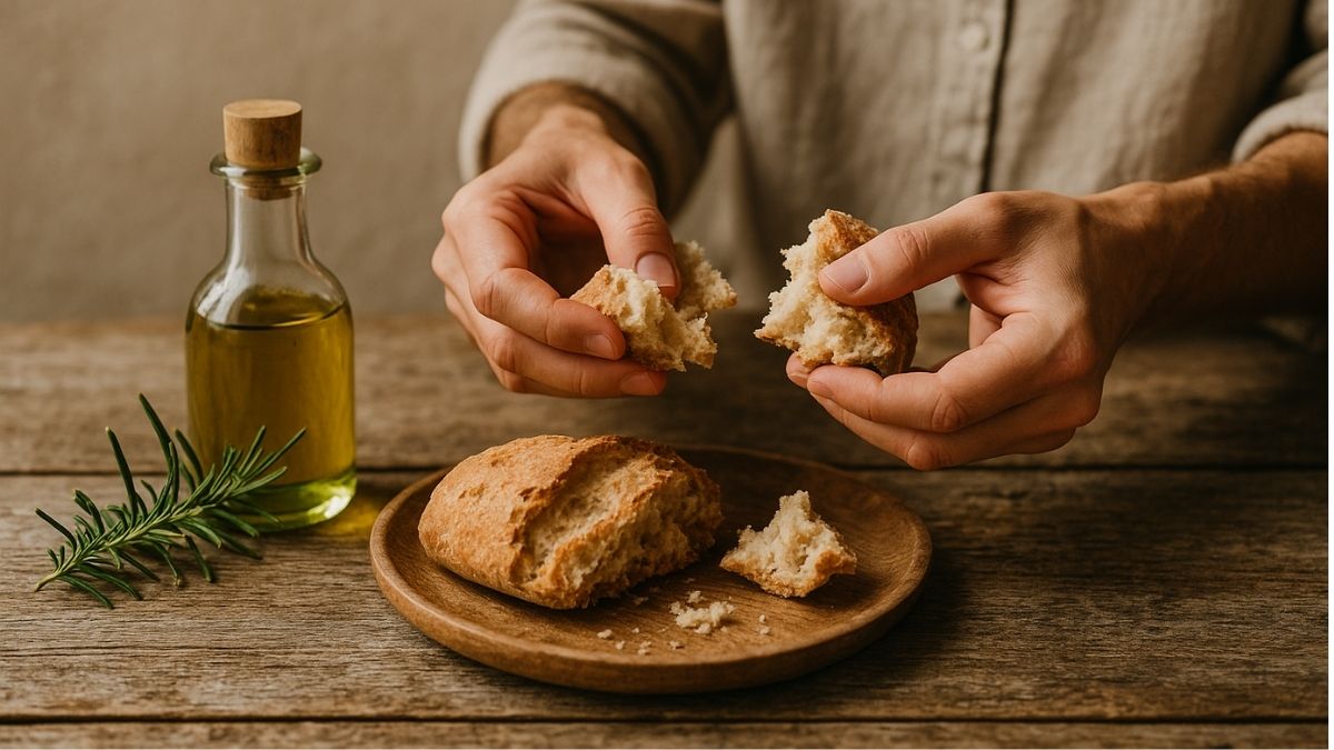 Versgebakken brood met olijfolie en rozemarijn – Cortijo La Vista