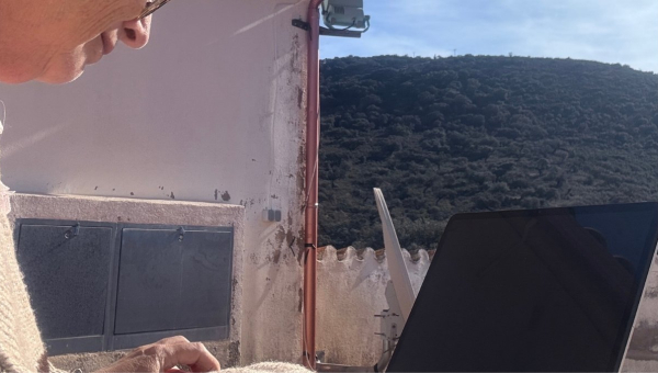 Workation in Andalusië – werken bij Cortijo La Vista met uitzicht op de Sierra Morena.