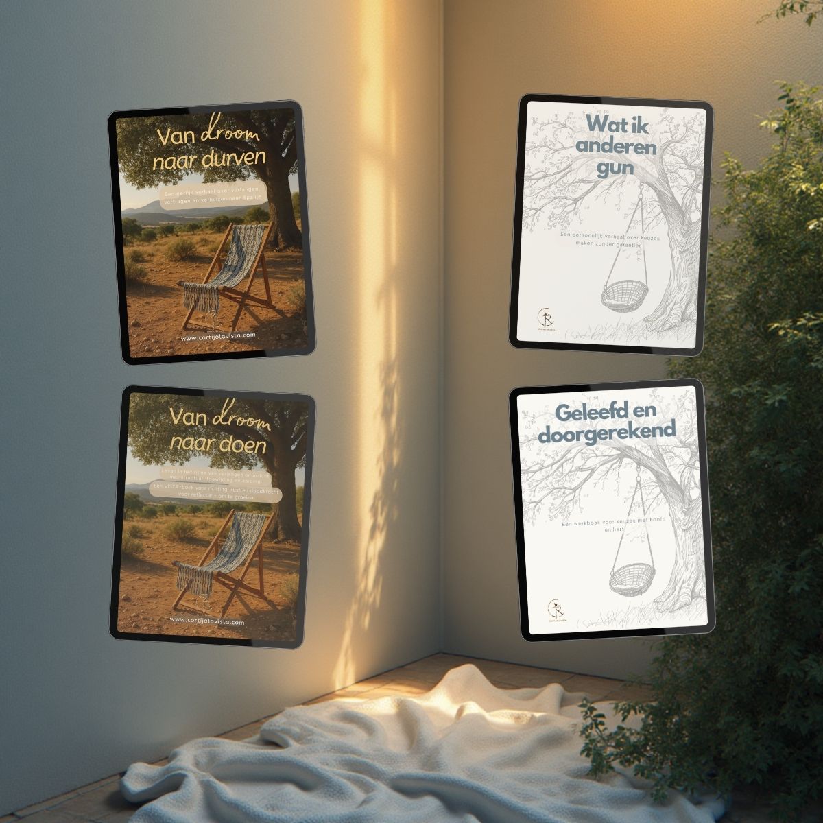 bundel vier boeken cortijo la vista